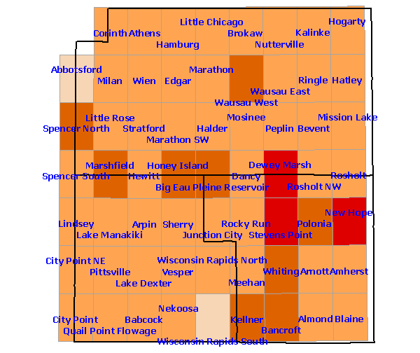 Confirmed Species Region 13 Map